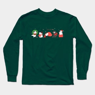 Meowy Christmas Cat Long Sleeve T-Shirt